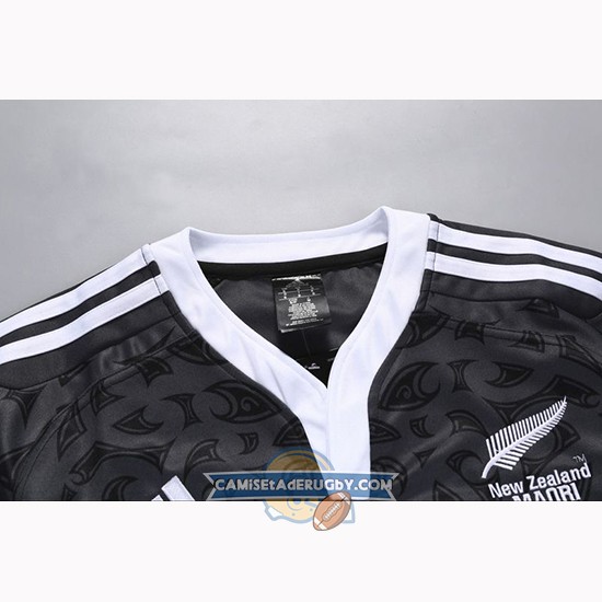 Camiseta Nueva Zelandia All Blacks Maori Rugby 100th Conmemorative